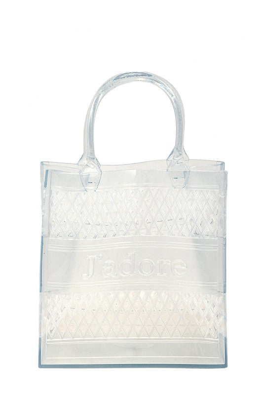 JADORE Mesh Style Top Handle Jelly Bag