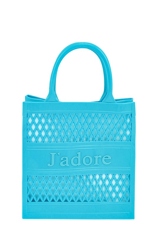 JADORE Mesh Style Top Handle Jelly Bag
