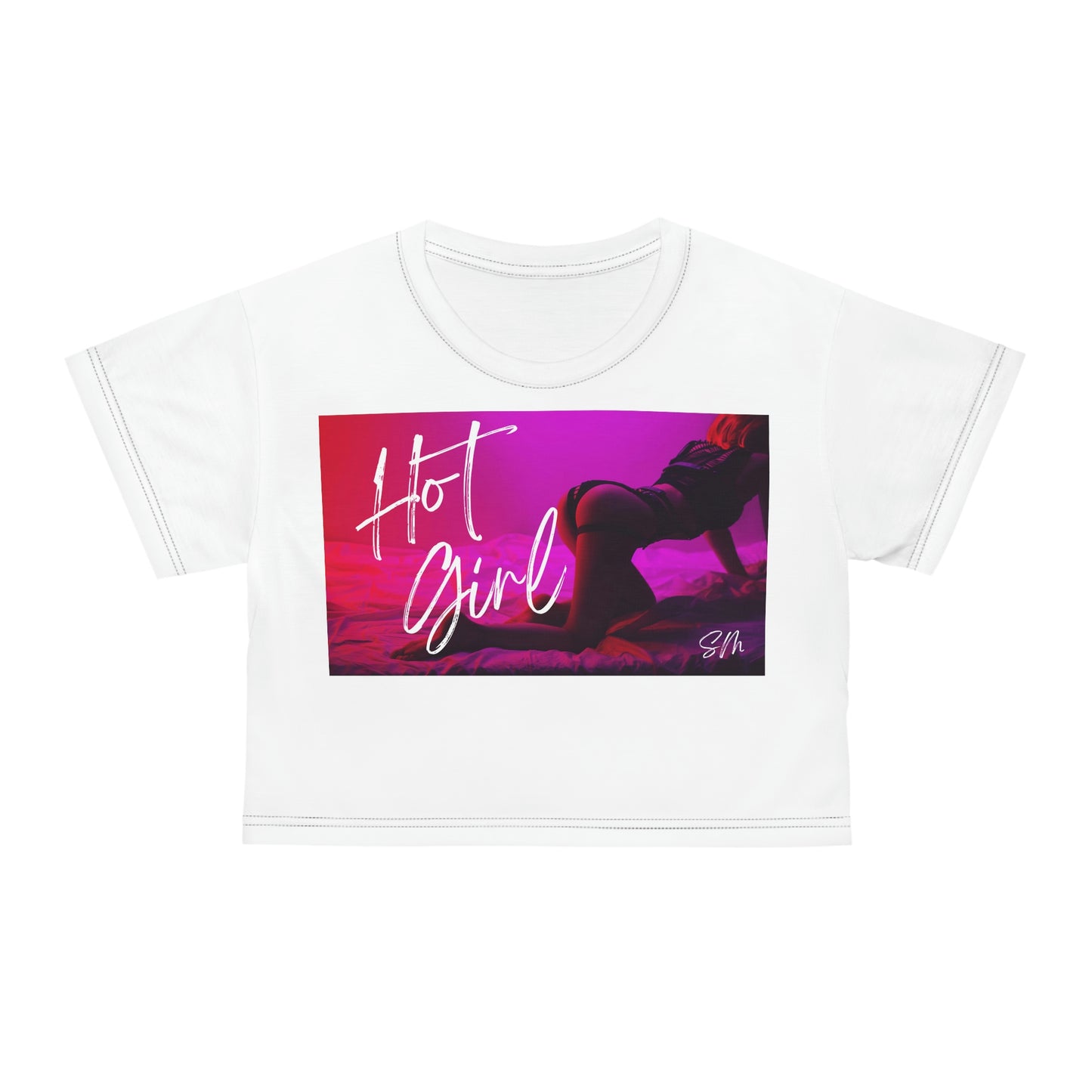 Hot Girl AOP Crop Tee